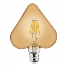 Лампа светодиодная Horoz Е-27 филамент 6 Вт Rustic Heart