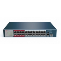 Коммутатор Hitwatch DS-S2624P(B) 25-port 10/100Mbps 24-port PoE 1-SFP 230W Metal