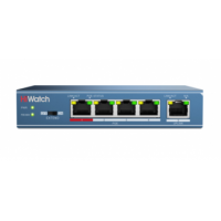 Коммутатор Hiwatch DS-S504P(B) 5-port 10/100Mbps 4-port PoE 35W