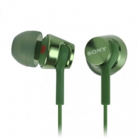 Наушники-вкладыши гарнитура закрытого типа Sony MDR-EX155AP зеленый цвет