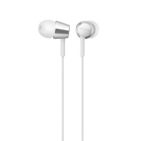 Наушники-вкладыши гарнитура закрытого типа Sony MDR-EX155AP белый цвет